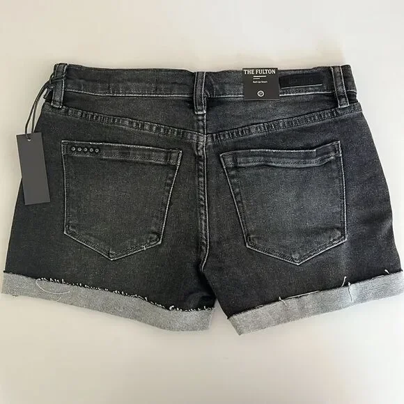 NWT BLANK NYC The Fulton Roll Up Short in Sneak Preview Size 27 - Picture 4 of 11